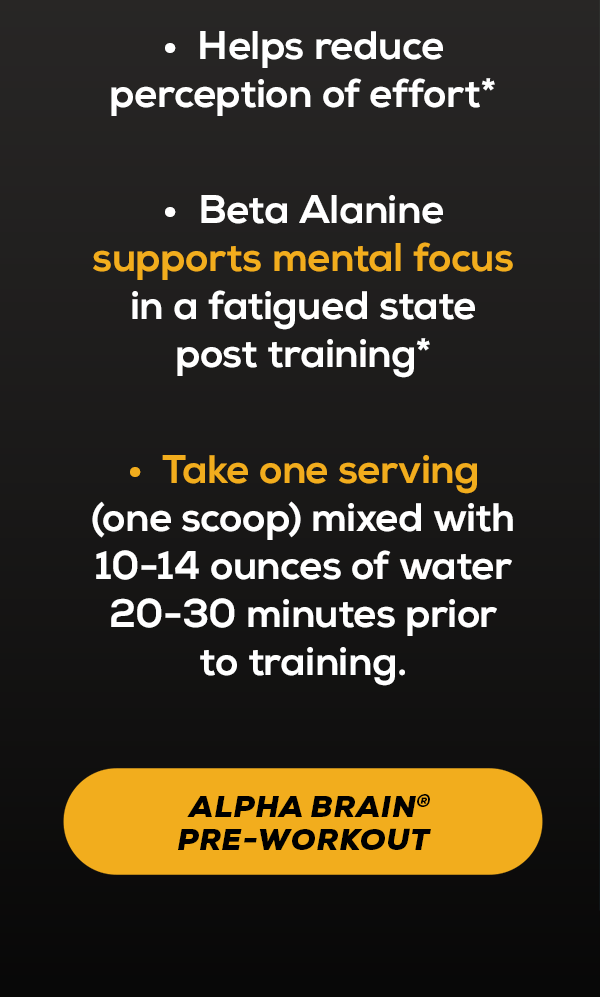 Alpha BRAIN Pre Workout