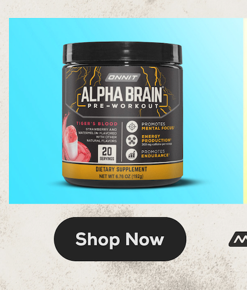 Alpha Brain Pre Workout Shop Now