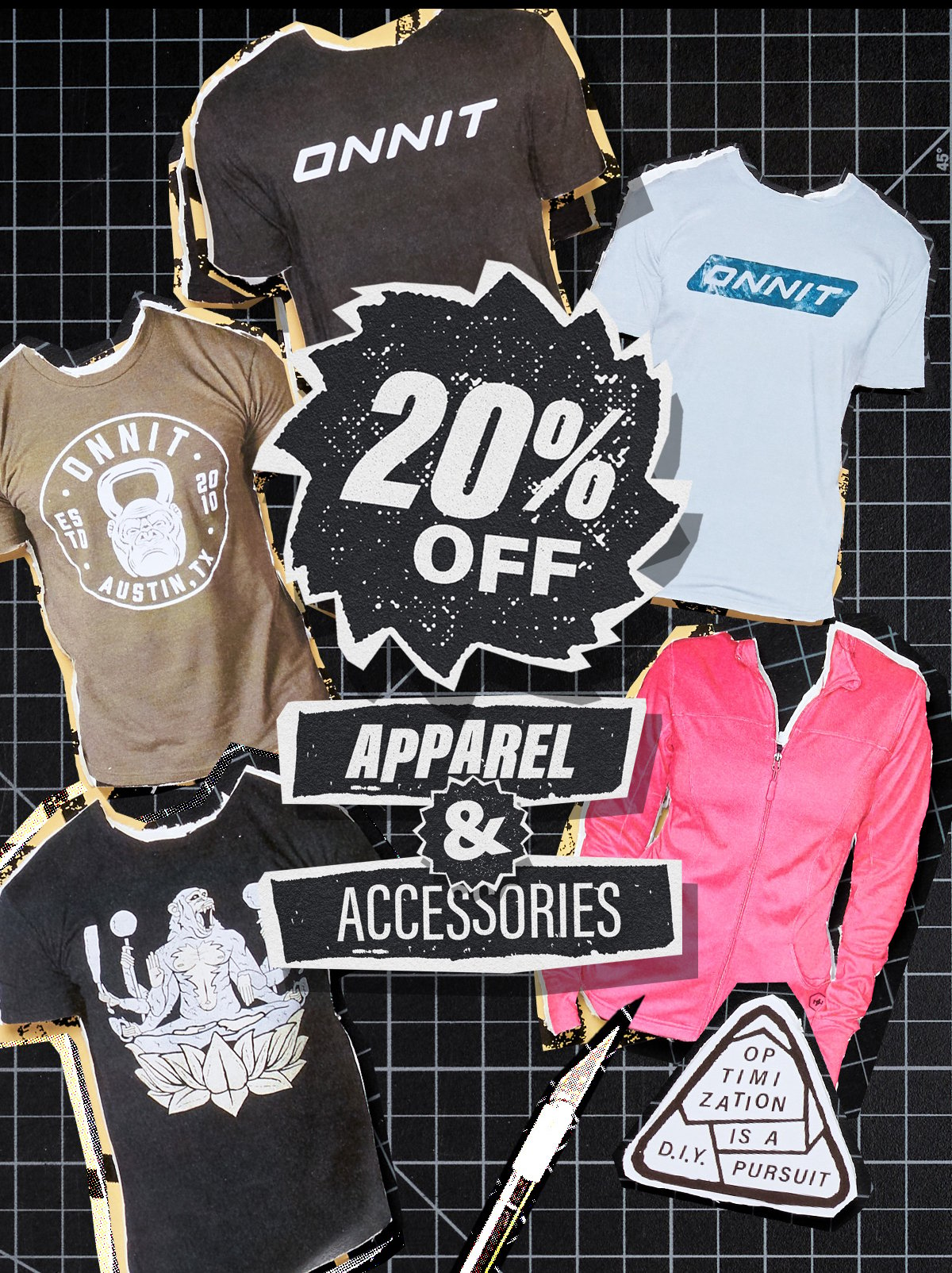 Apparel 20% off