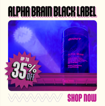 BFCM Alpha Brain Black Label