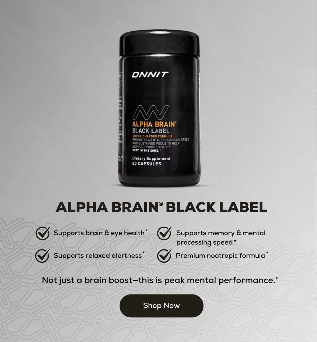 Alpha BRAIN® Black Label