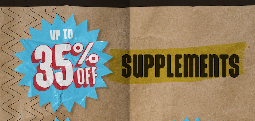 Black Friday Up To 35% Off Supplements