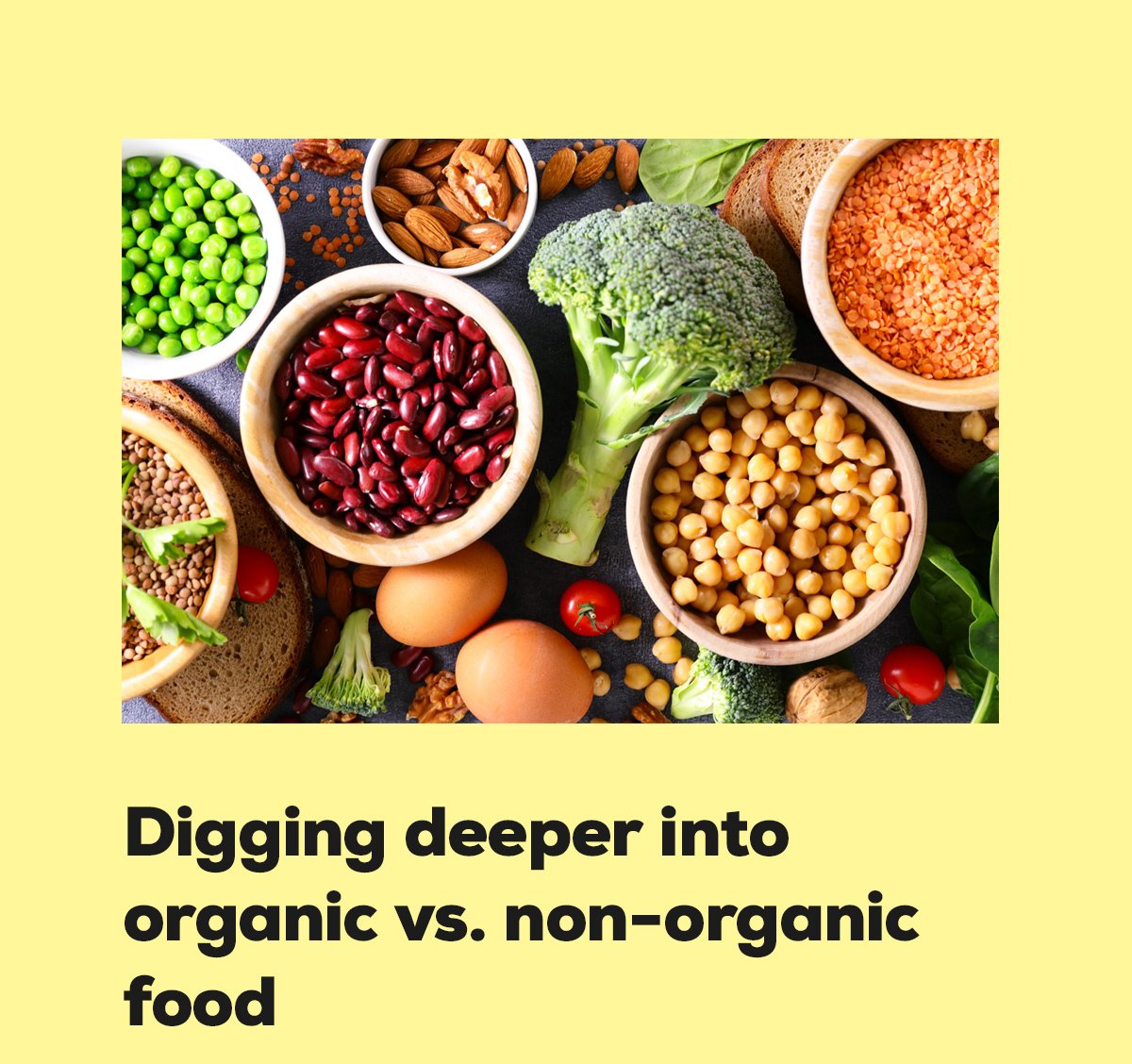 Organic vs. Non Organic Food