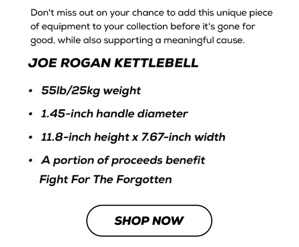 Joe Rogan Kettlebell Shop Now