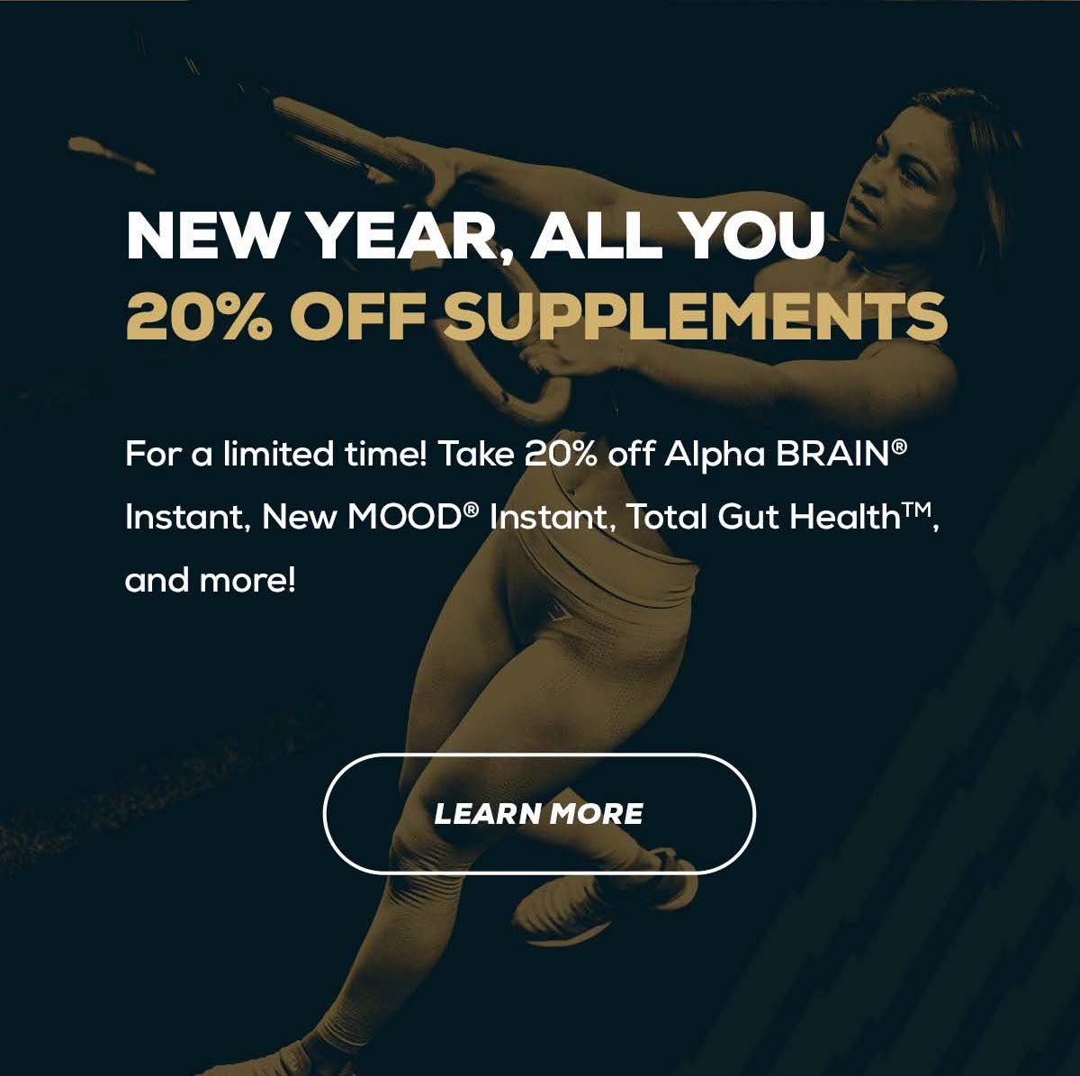 20% Off Supplements