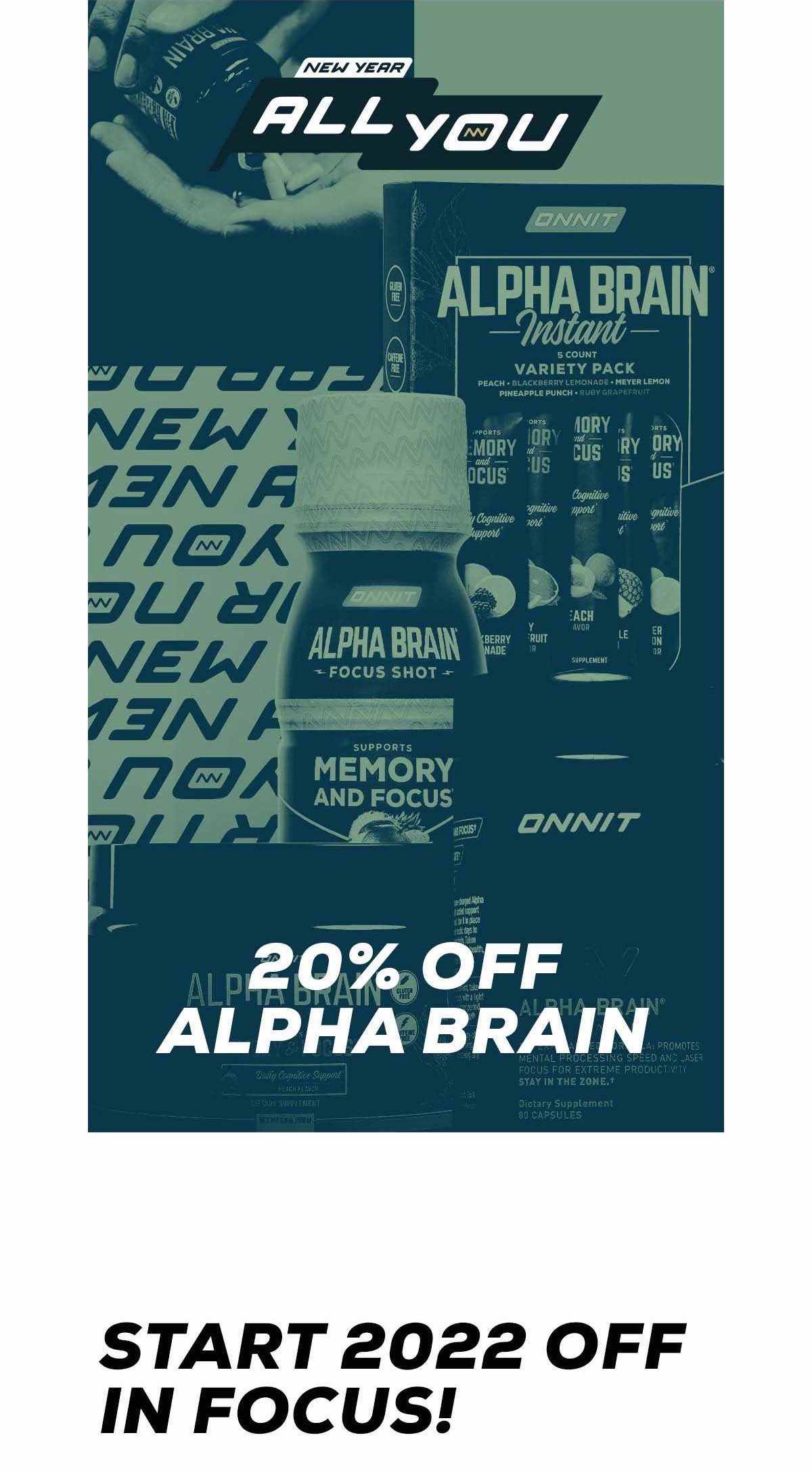 Alpha Brain Sale