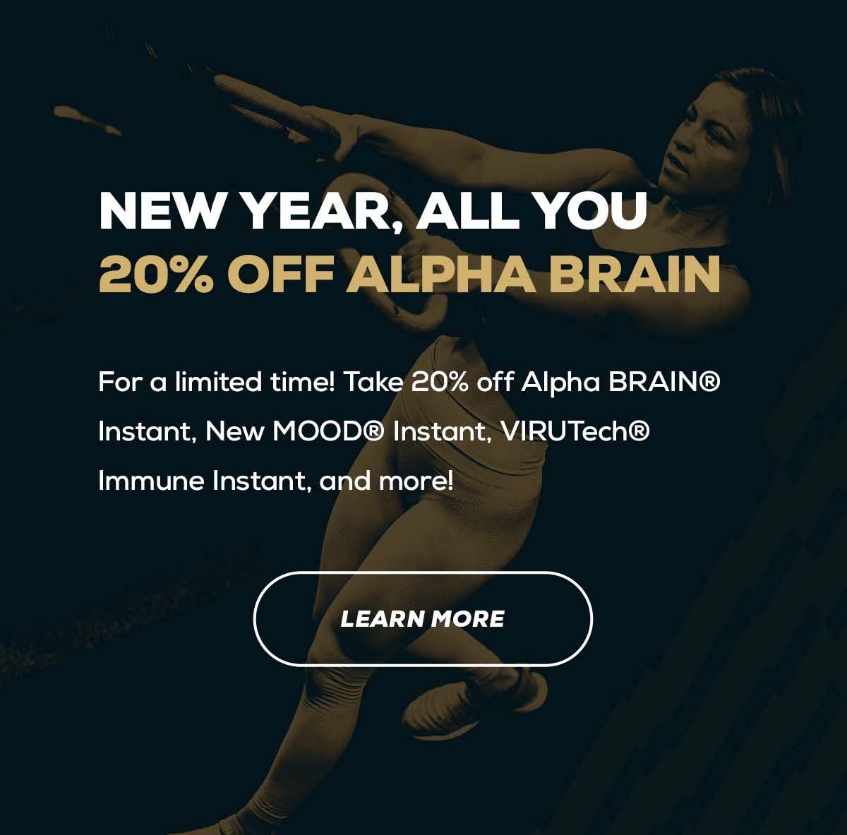 20% Off Alpha Brain