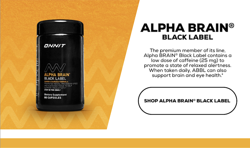 Shop Alpha Brain Black Label