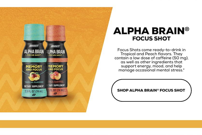 Shop Alpha Brain Focus Sot 