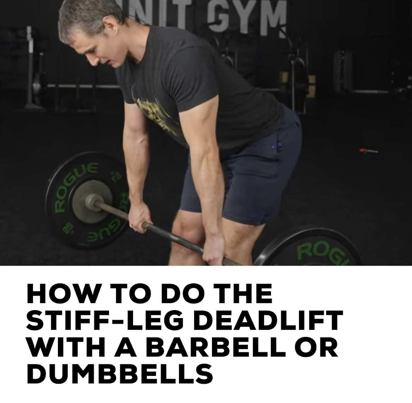 How to do the stiff-lef deadlift with a barbell or dumbbells