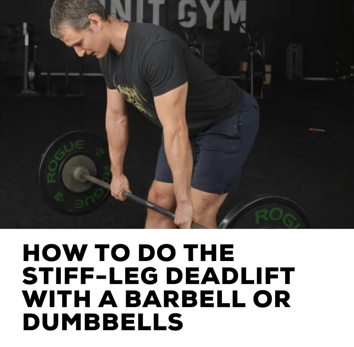 How to do the stiff-lef deadlift with a barbell or dumbbells